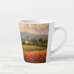 Tasse Latte Scène toscane 2
