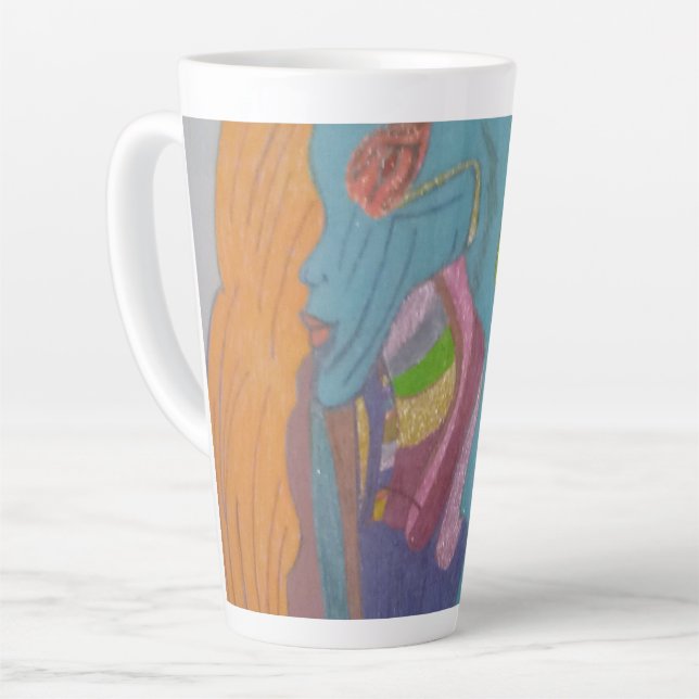 Tasse Latte Sci-fi Fantasy Female Creature  (Angle gauche)