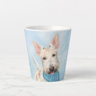Tasse Latte Scottish Terrier Wheaten Dog Painting Art original