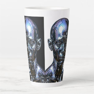 Tasse Latte Sentinelle Chrome Cyber