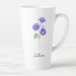 Tasse Latte Septembre Mois de naissance Fleur Matin Gloire