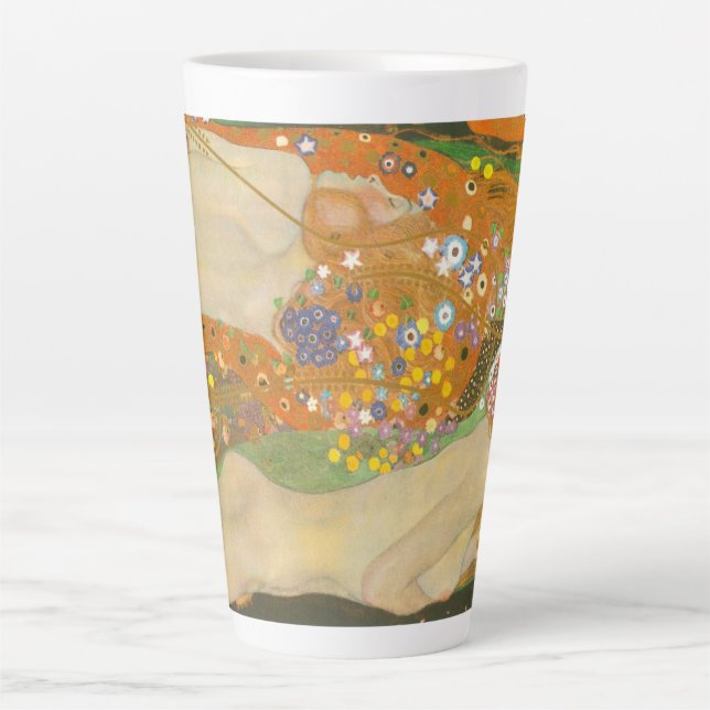 Tasse Latte Serpents d'eau II par Gustav Klimt, Art Nouveau (Devant)
