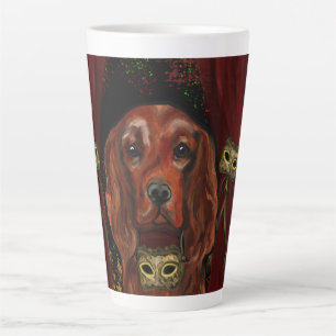 Tasse Latte Setter irlandais rouge Carte postale