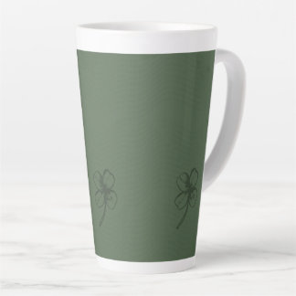 Tasse Latte Shamrock élégant