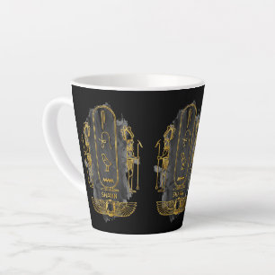 Tasse Latte Shawn votre nom dans le vieux symbole hiéroglyphiq