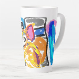 Tasse Latte Shiba Inu dans la ville