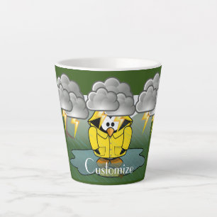 Tasse Latte Shivering Rainy Day Penguin Thunder_Cove  