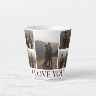 Tasse Latte Simple Elegant Love valentine's day couple 5 photo