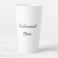 SIMPLE MINIMAL ajouter votre nom bridesmaid person