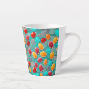 Tasse Latte "Sip of Sweetness : Jelly coloré Bean Art Latte M