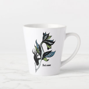 Tasse Latte Sirène gothique Belle Encre Nom du dessin