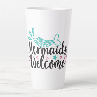 Tasse Latte Sirènes Bienvenues