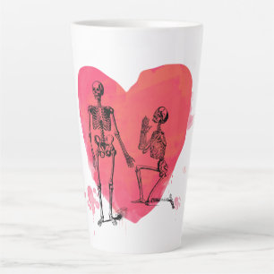 Tasse Latte Skeleton Love