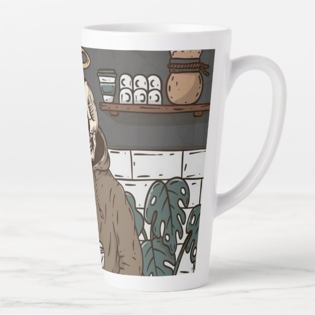 Tasse Latte Skull Coffee Time Cup (Droite)