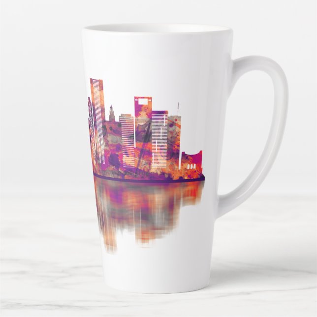Tasse Latte Skyline de Houston (Droite)