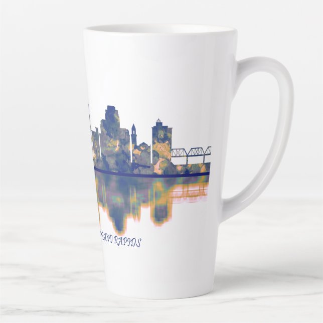 Tasse Latte Skyline Grand Rapids (Droite)
