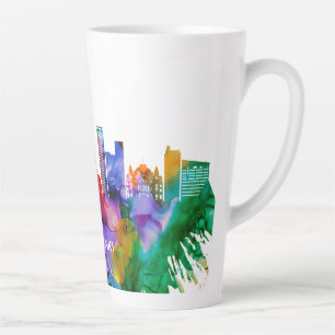 Tasse Latte Skyline Helsinki