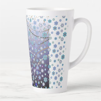 Tasse Latte Snowflakes 16