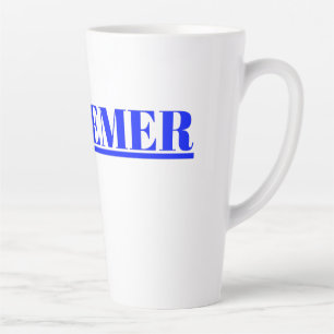 Tasse Latte social spirituel 0ptimiste mignon design