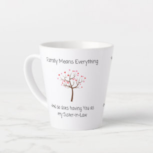 Tasse Latte Soeur en droit, vous voulez dire le monde !