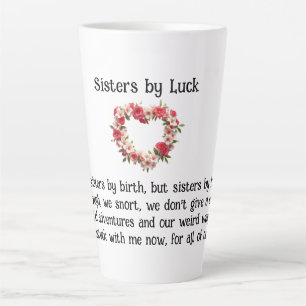 Tasse Latte Soeurs Par La Chance Meilleurs Amis Café / Latte M