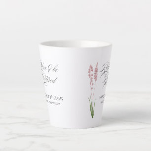 Tasse Latte Soirée de retraite Fleur sauvage Pastel pour les f