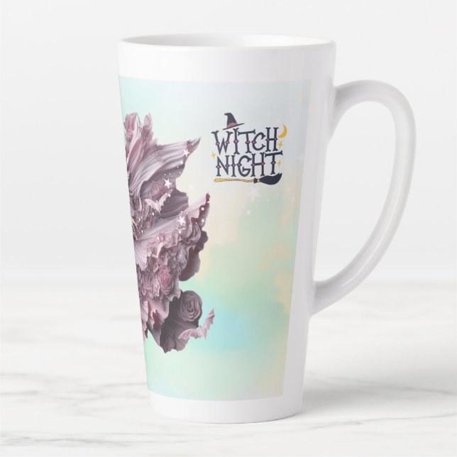 Tasse Latte Soirée sorcière Enchanter Halloween sorcière Latte (Droite)