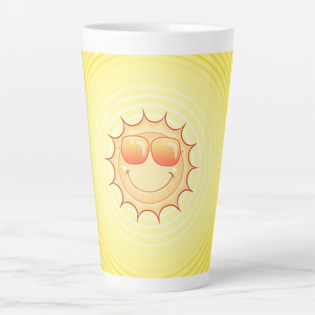 Tasse Latte Soleil souriant (Devant)