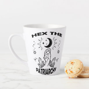 Tasse Latte Sorcière féministe, Hex Le Patriarcat