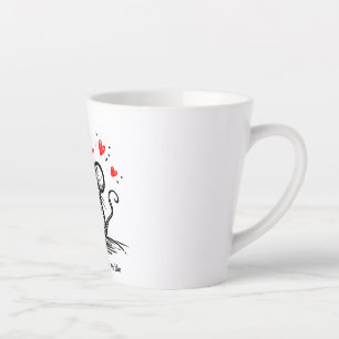 Tasse Latte Souris d'amour fromagère