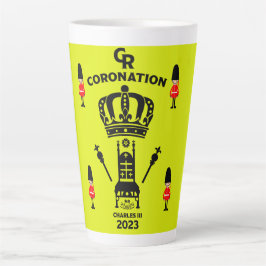 Tasse Latte Souvenir commémoratif du couronnement du roi Charl