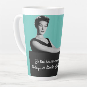 Tasse Latte Soyez la raison Snarky Vintage