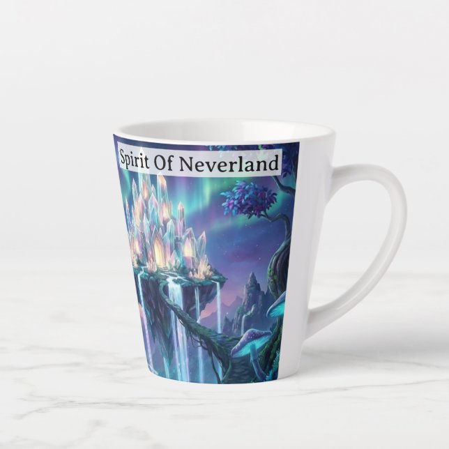 Tasse Latte Spirit Of Neverland Never Grow Up Personalized (Droite)