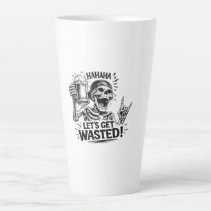 Tasse Latte Squelette : Faisons la fête