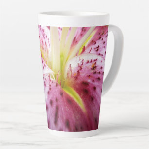 Tasse Latte Stargazer Lily brillant Magenta Floral