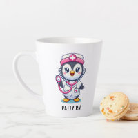 Stethoscope rose Infirmier pinguin mignon personna
