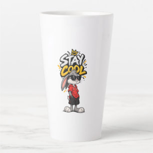 Tasse Latte Style de rue lapin graphique Restez cool – Urba dr