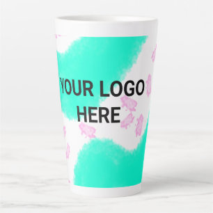 Tasse Latte STYLE DE TEXTE MINIMAL SIMPLE Cadeau aquarelle ver