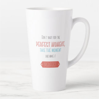Tasse Latte Style typographique rétro motivant