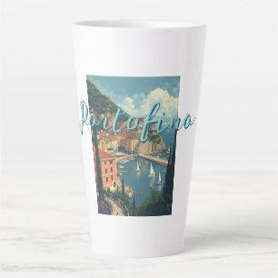Tasse Latte Style Vintage Portofino Gênes Italie