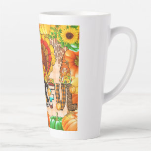 Tasse Latte Sublimation de tombeur maigre - Thanksgiving