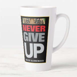 Tasse Latte Succès N'abandonnez Jamais Ne Cessez Grand