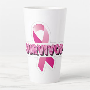 Tasse Latte Survivant du cancer du sein