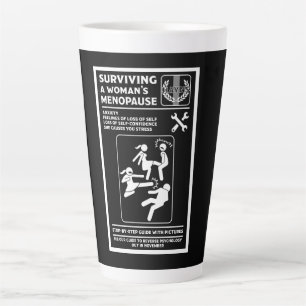 Tasse Latte Survivre À La Ménopause