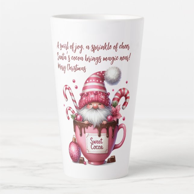 Tasse Latte Sweet Cocoa Santa Gnome (Devant)