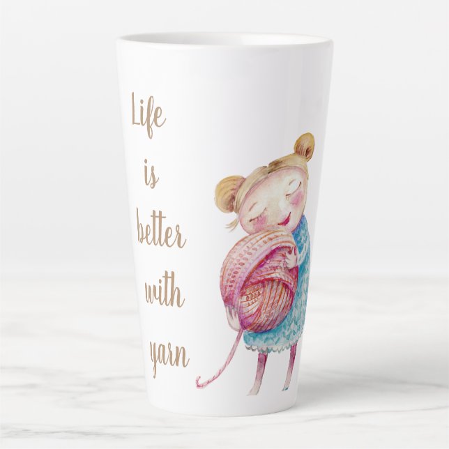 Tasse Latte Sweet Yarn Lover (Devant)