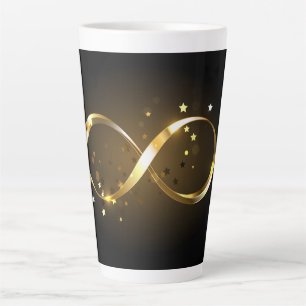 Tasse Latte Symbole d'infini doré