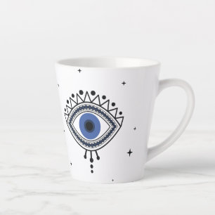Tasse Latte Symbole magique de la protection contre la chance 
