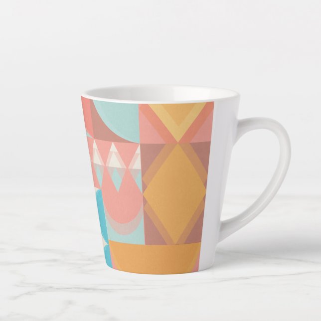 Tasse Latte Symétrie fluide : exploration des concepts abstrai (Droite)