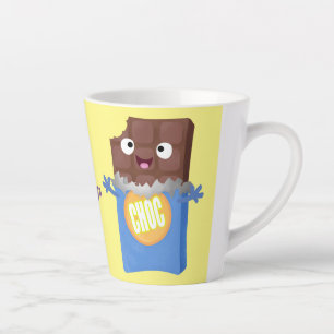 Tasse Latte Sympa chocolat chocolat bonbon bar personnage de d